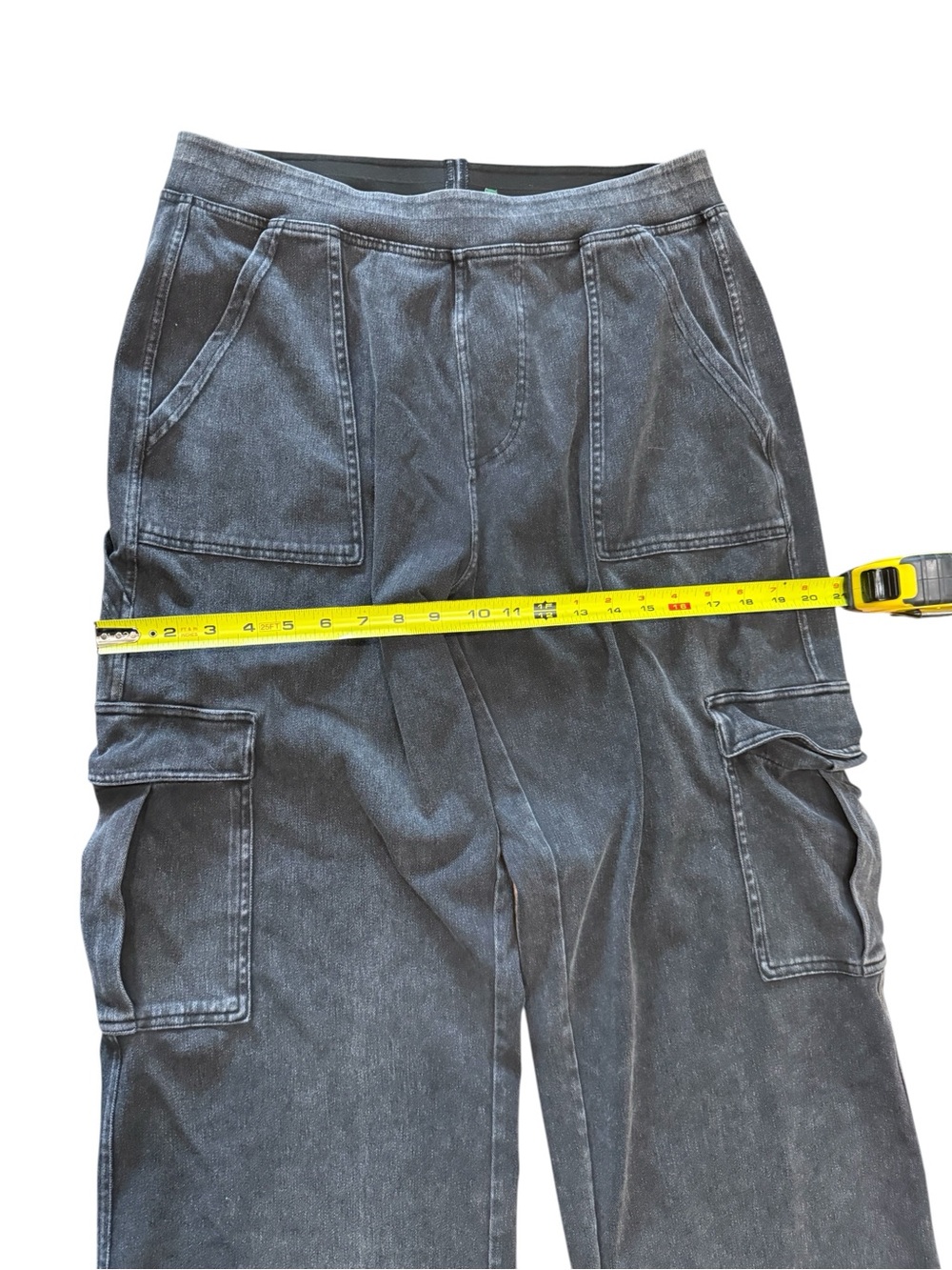 HALARA Charcoal Wide-Leg Stretch Comfortable Cargo Pants XL - Picture 5 of 15